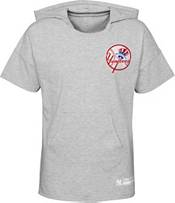 MLB Girls' New York Yankees Gray Clubhouse Short Sleeve Hoodie product image