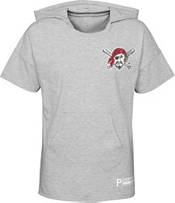 MLB Girls' Pittsburgh Pirates Gray Clubhouse Short Sleeve Hoodie product image