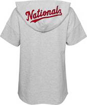 MLB Girls' Washington Nationals Gray Clubhouse Short Sleeve Hoodie product image