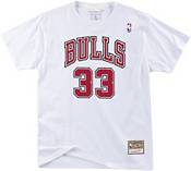 Mitchell & Ness Men's Chicago Bulls Scottie Pippen #33 White T-Shirt product image