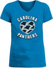 New Era Apparel Girl's Carolina Panthers Sequins Heart Blue T-Shirt product image