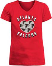 New Era Apparel Girl's Atlanta Falcons Sequins Heart Red T-Shirt product image