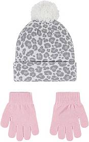 Nike Girls' Leopard Beanie and Gloves Set product image