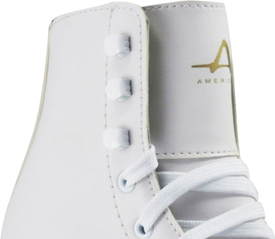 American Athletic Shoe Pattini Da Ghiaccio Per Bambina - Foderati In Tricot, Lama Acciaio Nichelato - Livello Base