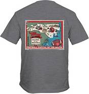New World Graphics Men's NC State Wolfpack Grey Vintage Map T-Shirt product image