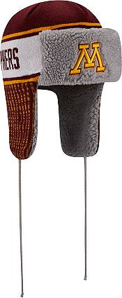 New Era Men's Minnesota Golden Gophers Maroon Helmet Head Trapper Knit Hat product image