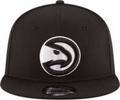 New Era Men's Atlanta Hawks Black 9Fifty Adjustable Hat product image
