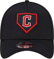 New Era Men's Cleveland Indians Navy Distinct 39Thirty Stretch Fit Hat product image