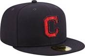 New Era Men's Cleveland Indians Navy 59Fifty Fitted Hat product image