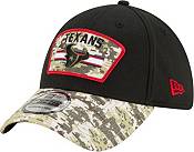 New Era Men's Houston Texans Salute to Service 39Thirty Black Stretch Fit Hat product image