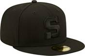 New Era Men's Penn State Nittany Lions Black Tonal 59Fifty Fitted Hat product image