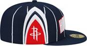 New Era Men's 2021-22 City Edition Houston Rockets Navy 59Fifty Fitted Hat product image