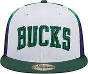 New Era Men's 2021-22 City Edition Milwaukee Bucks Green 59Fifty Fitted Hat product image