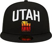New Era Men's 2021-22 City Edition Utah Jazz Black 59Fifty Fitted Hat product image
