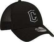 New Era Men's Cleveland Guardians Black 39Thirty Stretch Fit Hat product image