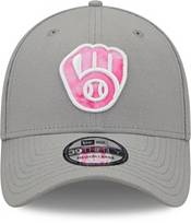 New Era Men's Mother's Day '22 Milwaukee Brewers Grey 39Thirty Stretch Fit Hat product image