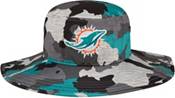 New Era Men's Miami Dolphins Training Camp 2022 Sideline Panama Camouflage Bucket Hat product image