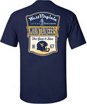 New World Graphics Men's West Virginia Mountaineers Blue Shield T-Shirt product image