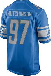 Nike Men's Detroit Lions Aidan Hutchinson #97 Blue Game Jersey product image