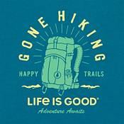 Life Is Good Men's Happy Trails Hiking Pack Crusher Graphic T-Shirt product image