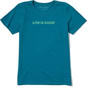 Life Is Good Men's Happy Trails Hiking Pack Crusher Graphic T-Shirt product image
