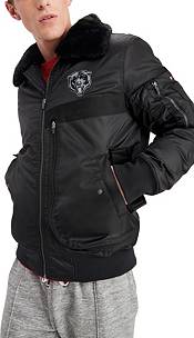 Tommy Hilfiger Men's Chicago Bears Aviator Black Full-Zip Jacket product image