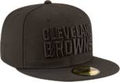 New Era Men's Cleveland Browns Black On Black 59Fifty Fitted Hat product image