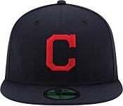 New Era Men's Cleveland Indians 59Fifty Road Navy Authentic Hat product image