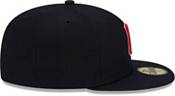 New Era Men's Cleveland Guardians Navy 59Fifty Authentic Collection Road Fitted Hat product image