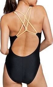 Speedo Women's Gold Thin Strap One Piece Swimsuit product image