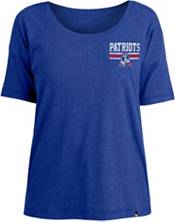 New Era Women's New England Patriots Relaxed Back Royal T-Shirt product image