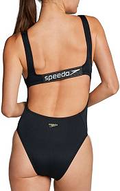 Speedo Women's Ribbed Logo One Piece Swimsuit product image