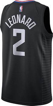 Nike Men's Los Angeles Clippers Kawhi Leonard #2 Black Dri-FIT Statement Swingman Jersey product image
