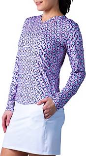 Sansoleil Women's Sunglow Printed Long Sleeve Tennis Shirt product image