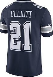 حشوات جباتي Men's Dallas Cowboys #21 Ezekiel Elliott 60th Anniversary Navy Vapor Untouchable Stitched NFL Nike Limited Jersey طرمبة ديزل