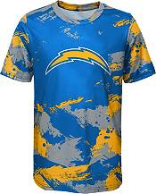 NFL Team Apparel Youth Los Angeles Chargers Cross Pattern Black T-Shirt product image