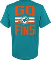 NFL Team Apparel Youth Miami Dolphins Slogan Back Aqua T-Shirt product image