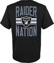 NFL Team Apparel Youth Las Vegas Raiders Slogan Back Black T-Shirt product image