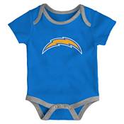 NFL Team Apparel Infant Los Angeles Chargers 3-Piece Creeper Set product image