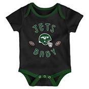 NFL Team Apparel Infant New York Jets 3-Piece Creeper Set product image