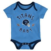 A-Team Apparel Tennessee Titans Infant Little Fan 3 Piece Creeper Set 