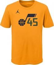 Jordan Youth Utah Jazz Donovan Mitchell #45 Yellow Statement T-Shirt product image