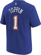 Jordan Youth New York Knicks Obi Toppin #1 Blue Statement T-Shirt product image