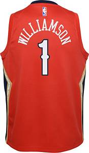 Jordan Youth New Orleans Pelicans Zion Williamson #1 Red 2020-21 Dri-FIT Statement Swingman Jersey product image