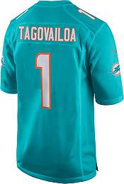 Nike Youth Miami Dolphins Tua Tagovailoa #1 Aqua Game Jersey product image