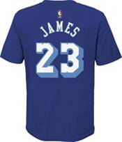 Nike Youth Los Angeles Lakers LeBron James #23 Blue Hardwood Classic T-Shirt product image