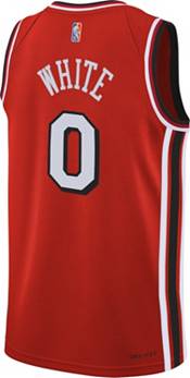 Nike Youth 2021-22 City Edition Chicago Bulls Coby White #0 Red Swingman Jersey product image