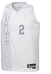 Nike Youth 2021-22 City Edition Oklahoma City Thunder Shai Gilgeous-Alexander #2 White Swingman Jersey product image