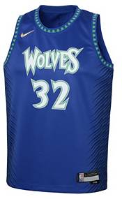 Nike Youth 2021-22 City Edition Minnesota Timberwolves Karl-Anthony Towns #32 Blue Swingman Jersey product image
