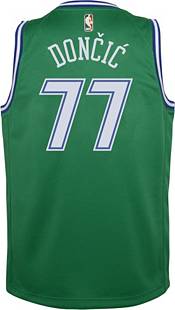 Nike Youth Dallas Mavericks Luka Doncic #77 Green Dri-FIT Hardwood Classic Jersey product image